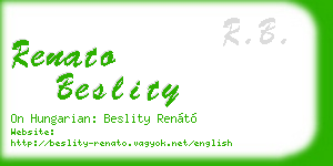 renato beslity business card