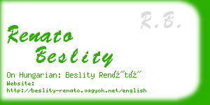 renato beslity business card